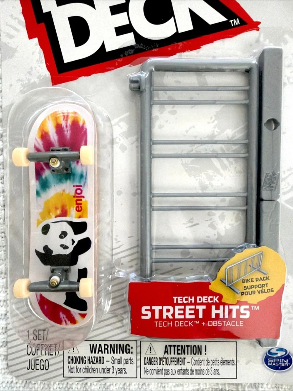 Tech Deck Street Hits ENJOI Skateboard Panda Bike Rack New/Sealed